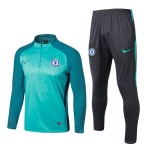 Chelsea Sweat de Treino Conjunto 2017-18 Verde Chelsea Sweat de Treino Conjunto 2017-18 Verde
